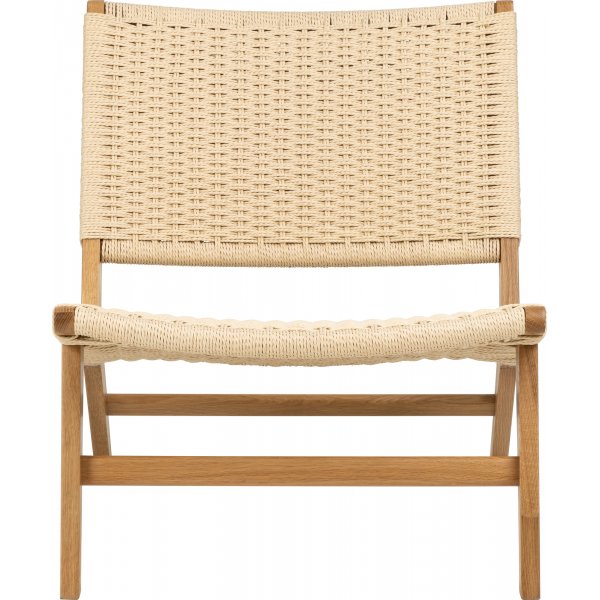 Fauteuil Carson - Blanc/chêne Fauteuil Carson - Blanc/chêne
