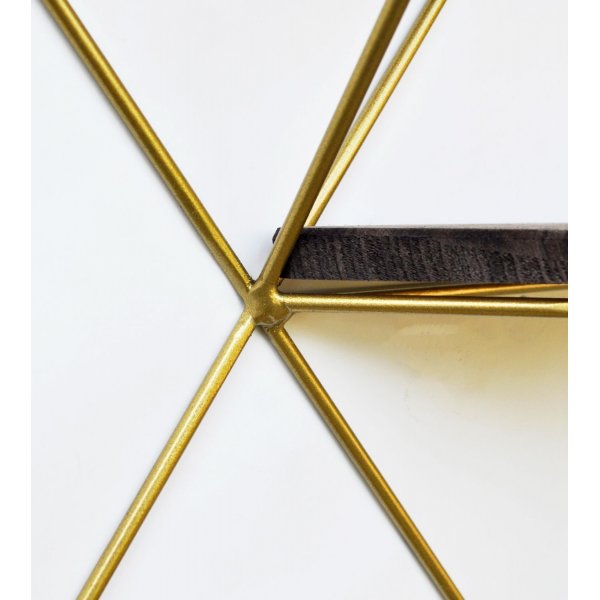 Walter wandplank 76 - Walnoot/goud