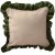 Housse de coussin Luciole 43 x 43 cm - Vert/beige