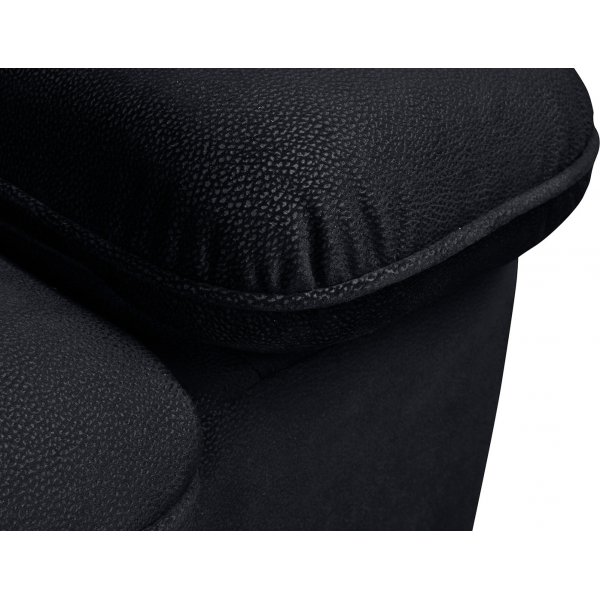 Canapé d\\\'angle Darby gauche - Noir Canapé d\\\'angle Darby gauche - Noir