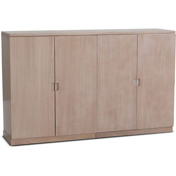 Level sideboard i whitewash med släta dörrar 140 cm Level sideboard i whitewash med släta dörrar 140 cm
