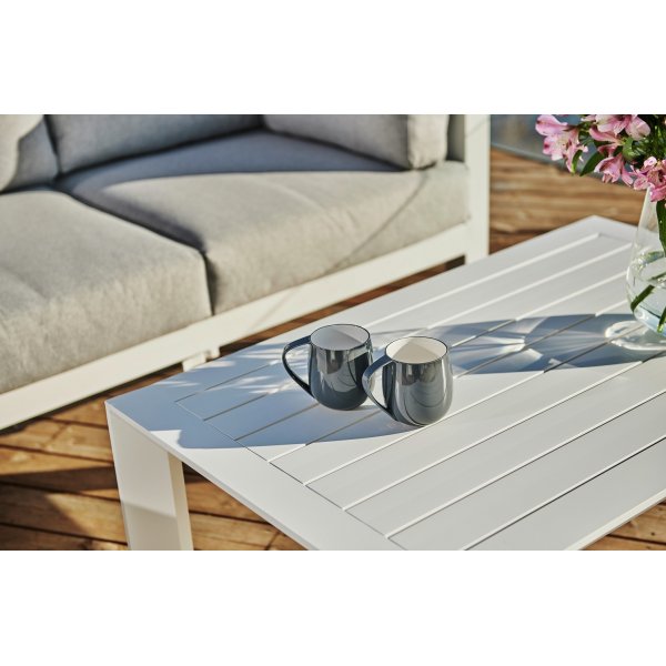 Nimes utegrupp aluminium - Vit/gr�