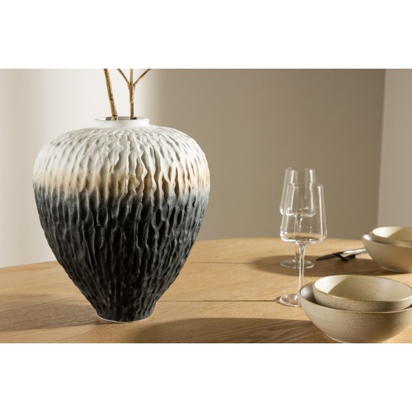 Pane vas 29 x 34 cm - Beige/Grå/Vit Pane vas 29 x 34 cm - Beige/Grå/Vit