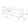 Luvio mediabnk 2 - Silver/svart