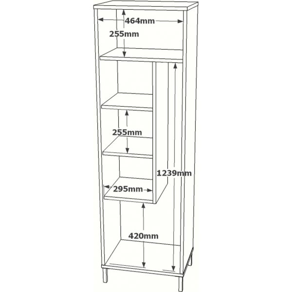 Daisy skåp - Valnöt/vit Daisy skåp - Valnöt/vit