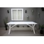 Matbord Scottsdale 190 cm - Vit + Textilskydd fr mbler