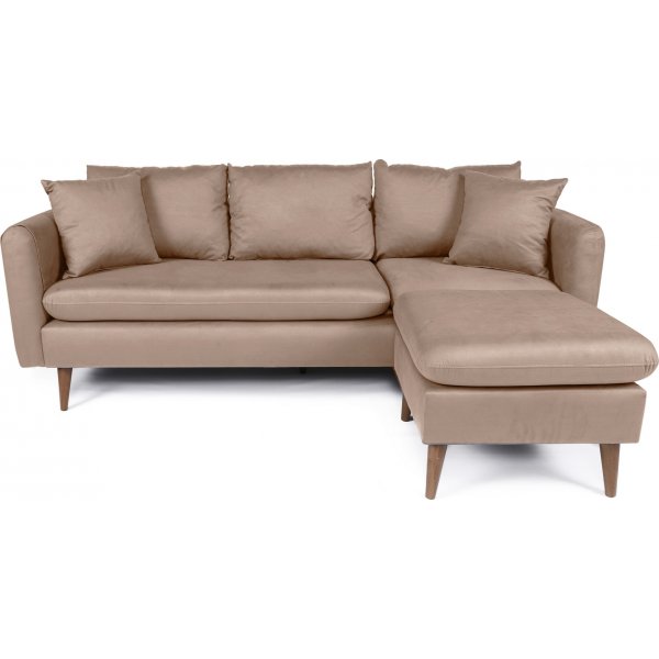 Canapé divan droit Sofia - Marron clair Canapé divan droit Sofia - Marron clair
