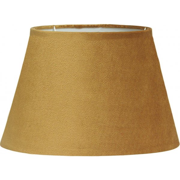 Oval Sammet lampskrm - Lejongul