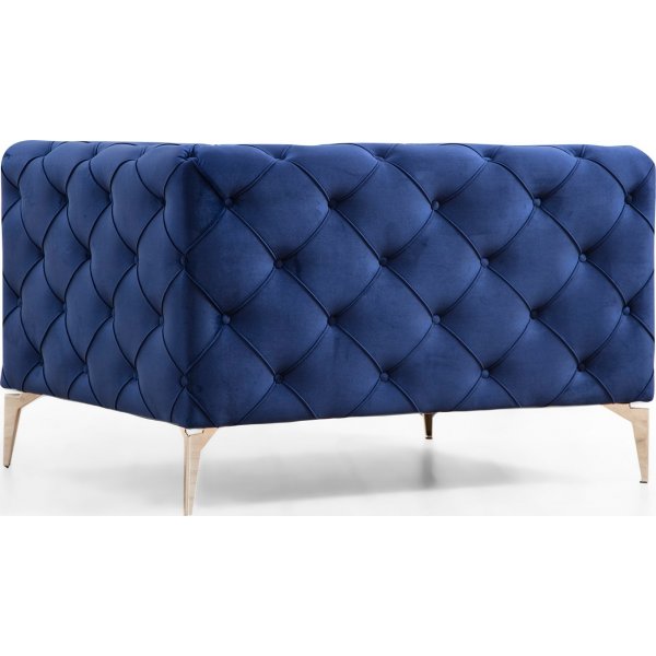 Fauteuil Como - Bleu marine Fauteuil Como - Bleu marine