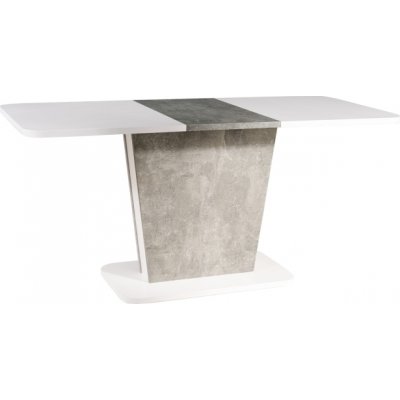 Calipso matbord 110-145 cm - Vit/grå