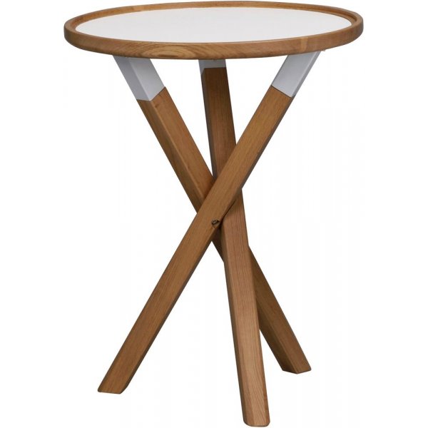 Morris lampbord 50 cm - Vit/ek