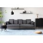 Soffa 270 cm gr sammet - Brandy + Textilrengring fr mbler