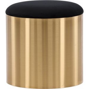 Pouf pouf 45 cm - Noir/laiton