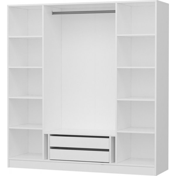 Armoire Capeto 180 cm - Blanc