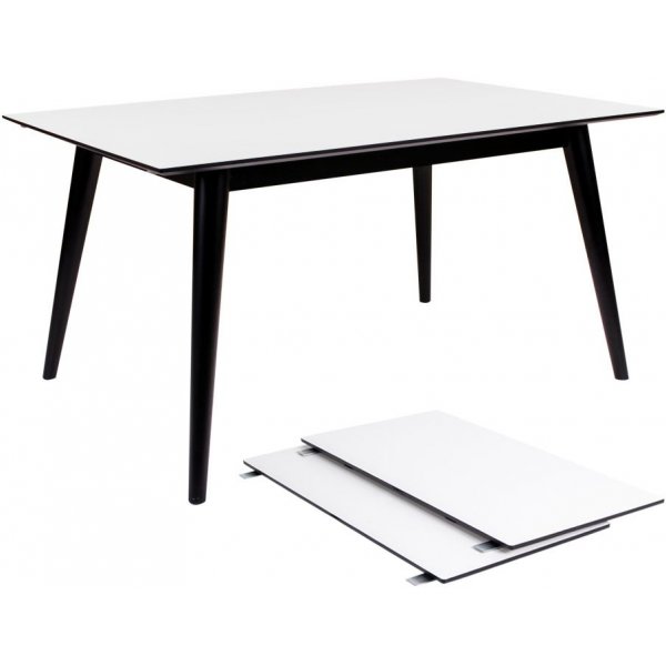 Copenhagen Matbord - Vit/svart - 150/230x95