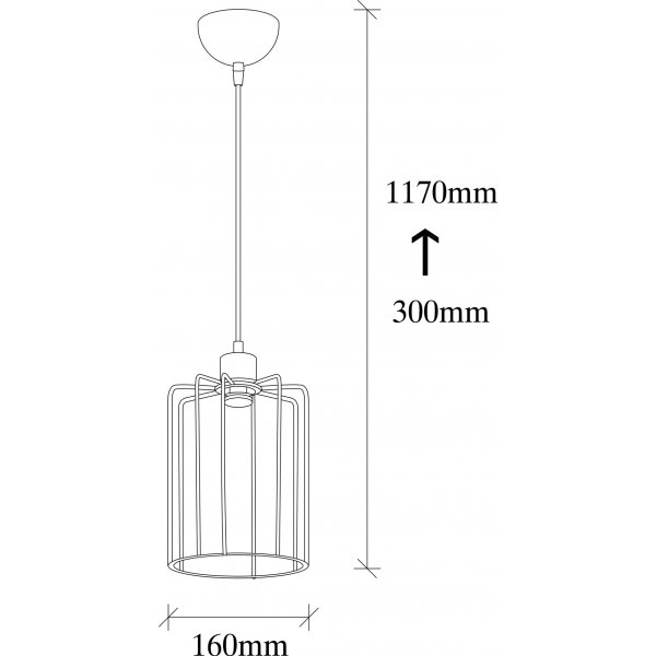 Tell plafonnier 6606 - Noir Tell plafonnier 6606 - Noir