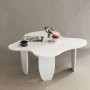 Table basse Maldives 100 x 100 cm - Blanc
