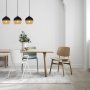 Camini plafondlamp 872 - Zwart/honing