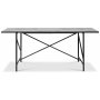 Portland matbord 180x90 cm - Marmor/svart