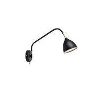 Valencia Vägglampa - Svart/Mässing Valencia Vägglampa - Svart/Mässing