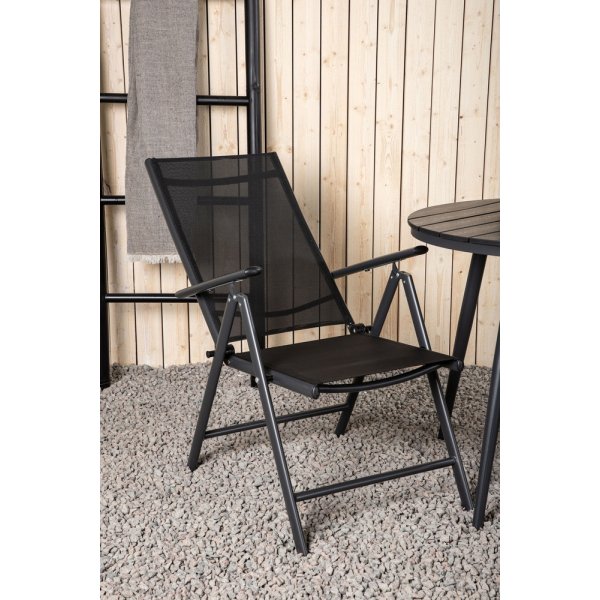 Groupe repas extérieur Break avec 2 chaises Break - Noir Groupe repas extérieur Break avec 2 chaises Break - Noir