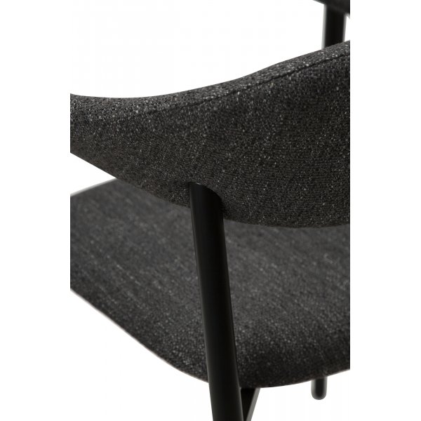 Rover karmstol - Svart boucl