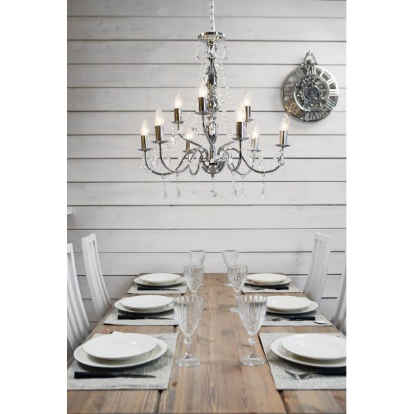 Lustre Chteau - Chrome