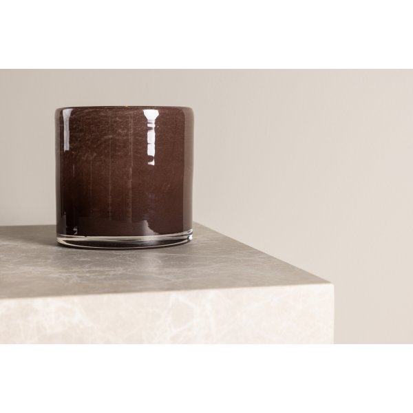 Lanterne Glora Ø12 cm - Marron Lanterne Glora Ø12 cm - Marron