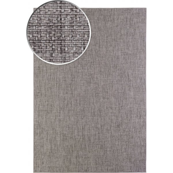Capri plat geweven vloerkleed Grijs