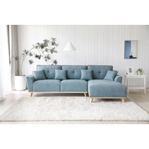 Canap divan classique - Bleu clair