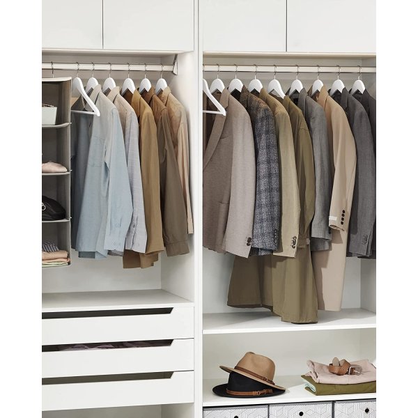 Cintre, bois, 44,5 cm, paquet de 50 - Blanc Cintre, bois, 44,5 cm, paquet de 50 - Blanc