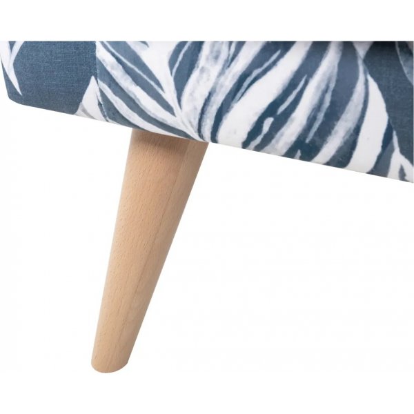 Emilly fauteuil - Blauw/wit Emilly fauteuil - Blauw/wit