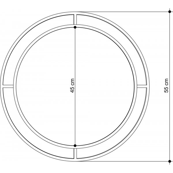 Bubble spegel - Guld