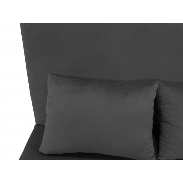 Bäddsoffa Helsingborg – Mörkgrå sammet | 193 cm Bäddsoffa Helsingborg – Mörkgrå sammet | 193 cm