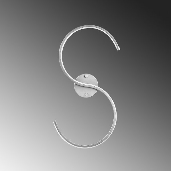 Es wandlamp - Chroom