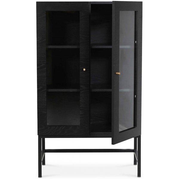 Carl vitrinskåp lågt (Highboard) - Svartbetsad ask Carl vitrinskåp lågt (Highboard) - Svartbetsad ask