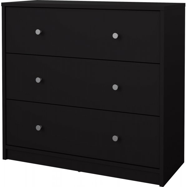 May ladekast met 3 lades - Zwart May ladekast met 3 lades - Zwart