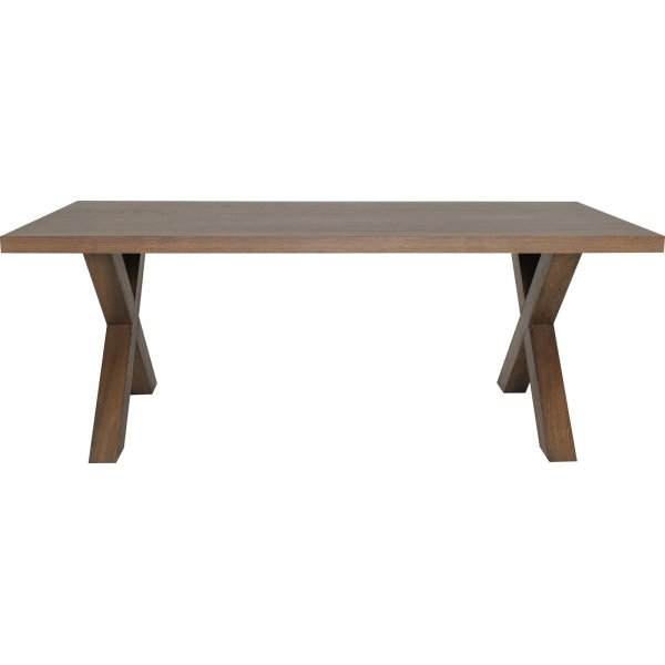 Zion matbord 200 x 100 cm - Brunoljad ekfanr