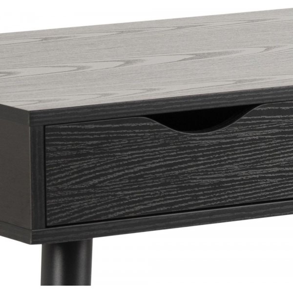 Neptun skrivbord med låda 110 cm i svartbetsad ask Neptun skrivbord med låda 110 cm i svartbetsad ask