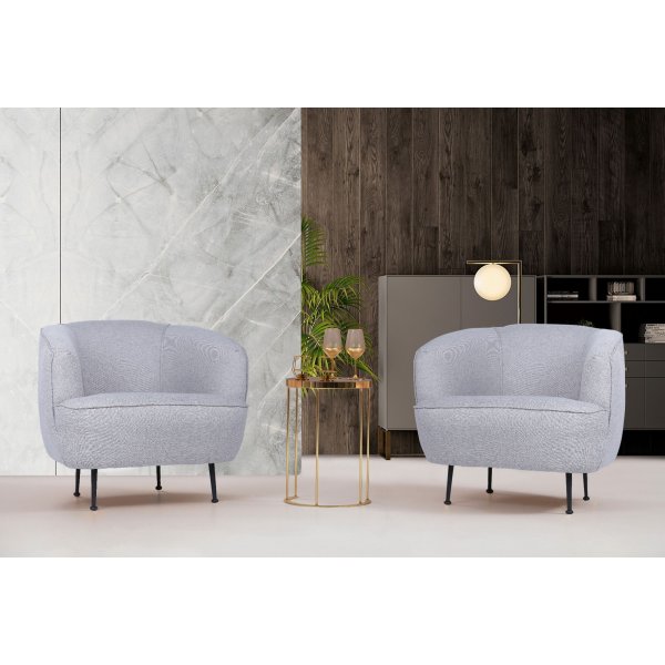 Fauteuil Piccoli - Gris clair Fauteuil Piccoli - Gris clair