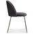Tiffany velvet stol - Svart/Krom