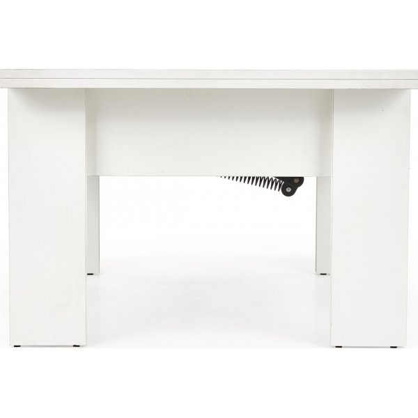 Table basse relevable et abaissante Serafin 80-160 x 80 cm - Blanc Table basse relevable et abaissante Serafin 80-160 x 80 cm - Blanc