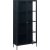 Toddy zwart metalen kast met glazen deuren H190 cm