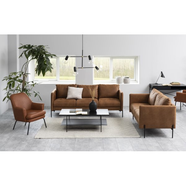 Angus soffbord 115 x 60 cm - Svart