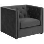 Chesterfield Milano ftlj i gr sammet