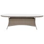 Matgrupp med 8 stolar och matbord 230 x 100 cm beige/natur - Menton/Pino
