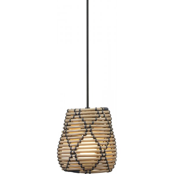 Lollo plafondlampenkap voor buitengebruik - Naturel/zwart Lollo plafondlampenkap voor buitengebruik - Naturel/zwart