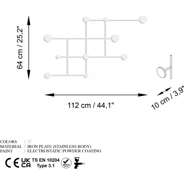 Cintre Fatara - Blanc