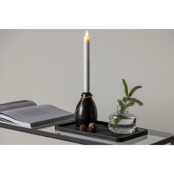 Ulricehamn LED-ljusstake 31 x 9 cm - Svart/Vit Ulricehamn LED-ljusstake 31 x 9 cm - Svart/Vit