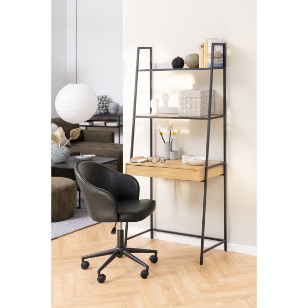 tagre de bureau Seaford - Noir/chne